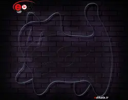 تابلو نئون طرح گربه شماره 44 در ابعاد مختلف + آداپتور