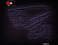 تابلو نئون طرح دوربین مدار بسته شماره 2 در ابعاد مختلف +آداپتور+ فایل لایه باز