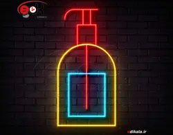 تابلو نئون طرح لوازم آرایشی شماره 20 در ابعاد مختلف +آداپتور+ فایل لایه باز