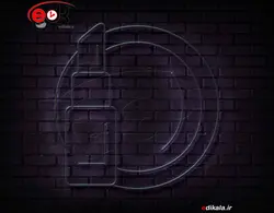 تابلو نئون طرح رژ لب شماره 3 در ابعاد مختلف +آداپتور+ فایل لایه باز