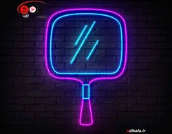 تابلو نئون طرح لوازم آرایشی شماره 8 در ابعاد مختلف +آداپتور+ فایل لایه باز