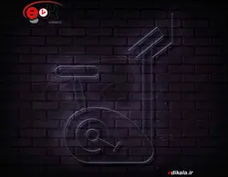 تابلو نئون طرح ورزشی شماره 10 در ابعاد مختلف +آداپتور+ فایل لایه باز