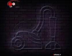 تابلو نئون طرح جارو برقی شماره 2 در ابعاد مختلف +آداپتور+ فایل لایه باز