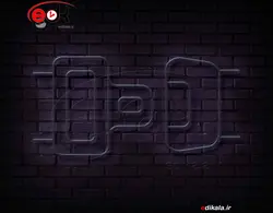 تابلو نئون طرح کمربند شماره 1 در ابعاد مختلف +آداپتور+ فایل لایه باز