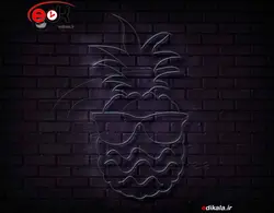 تابلو نئون طرح آناناس شماره 2 در ابعاد مختلف +آداپتور+ فایل لایه باز