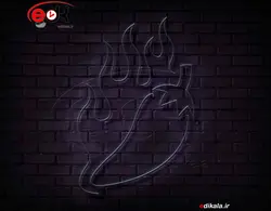 تابلو نئون طرح فلفل شماره 3 در ابعاد مختلف +آداپتور+ فایل لایه باز