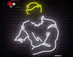 تابلو نئون طرح مافیا شماره 12 (شهروند) در ابعاد مختلف +آداپتور+ فایل لایه باز