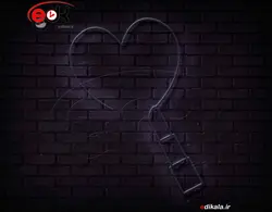 تابلو نئون طرح رژ لب شماره 4 در ابعاد مختلف +آداپتور+ فایل لایه باز