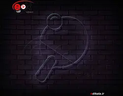 تابلو نئون طرح تنیس شماره 2 در ابعاد مختلف +آداپتور+ فایل لایه باز