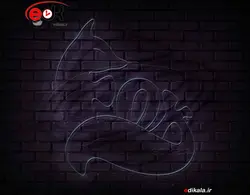 تابلو نئون طرح روباه شماره 8 در ابعاد مختلف +آداپتور+ فایل لایه باز