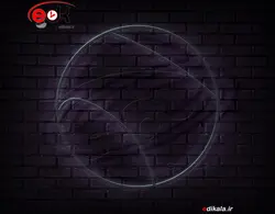 تابلو نئون طرح توپ تنیس شماره 1 در ابعاد مختلف +آداپتور+ فایل لایه باز