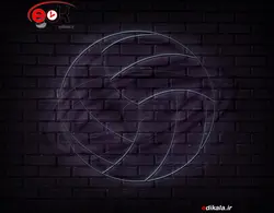 تابلو نئون طرح توپ والیبال شماره 1 در ابعاد مختلف +آداپتور+ فایل لایه باز