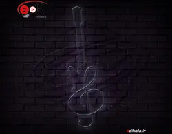 تابلو نئون طرح گیتار شماره 8 در ابعاد مختلف +آداپتور+ فایل لایه باز