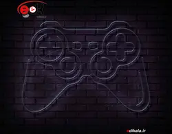 تابلو نئون طرح دسته بازی شماره 16 در ابعاد مختلف +آداپتور+ فایل لایه باز