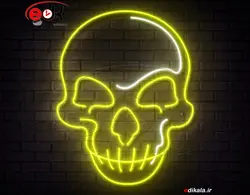 تابلو نئون طرح اسکلت شماره 15 در ابعاد مختلف +آداپتور+ فایل لایه باز