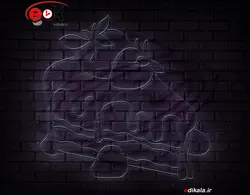 تابلو نئون طرح کیک شماره 17 در ابعاد مختلف +آداپتور+ فایل لایه باز