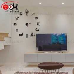 ساعت دیواری فانتزی طرح پزشکی شماره3 در پنج رنگ