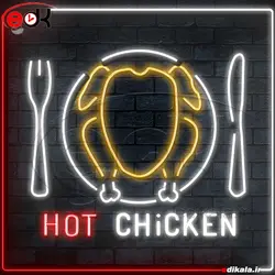 تابلو نئون طرح رستوران شماره 1 در ابعاد مختلف