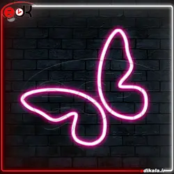 تابلو نئون طرح پروانه شماره 1 در ابعاد مختلف