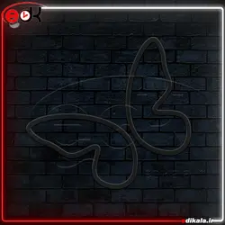 تابلو نئون طرح پروانه شماره 1 در ابعاد مختلف