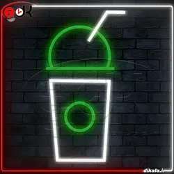 تابلو نئون طرح آب میوه شماره 1 در ابعاد مختلف