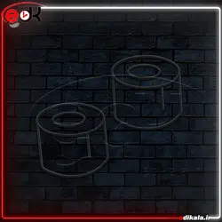 تابلو نئون طرح سوشی شماره 1 در ابعاد مختلف