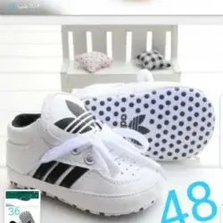 خرید و قیمت پاپوش پاپوش آدیداس بندی سفید زبونه بلند❤️فروشگاه ایفل استور | Efelstore