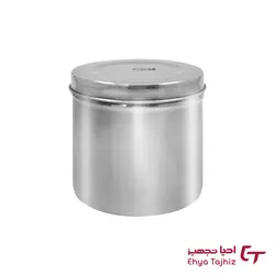 ظرف پنبه الکل استیل سایز بزرگ