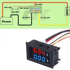آمپرمتر ولتمتر DC روپنلی ۵۰ آمپر ۰v-100v