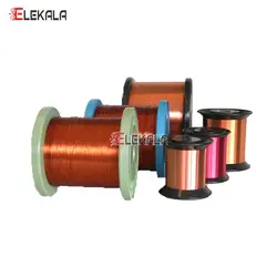 سیم لاکی مسی سایز ۰/۱۰PU قرقره ۱ الی ۳ کیلویی