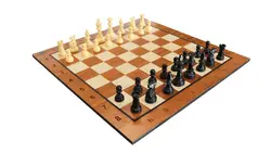 صفحه شطرنج چوبی ABC دار و مهره مسترشطرنج