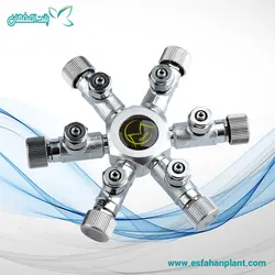 تقسیم هوا و دی اکسید ۶ خروجی فلزی موفان