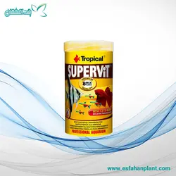 غذای پولکی برای انواع ماهی۵۰۰ گرم مدل Supervit