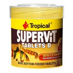 غذایی قرصی برای کف خوار ها و سخت پوستان مدل Supervit Tablets B