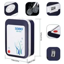 پمپ هوای شارژیUSBدار۲خروجیSB-4000سوبو