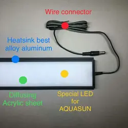 نور ال ای دی ۴۵ سانت آکواریوم گیاهی آکوا سان