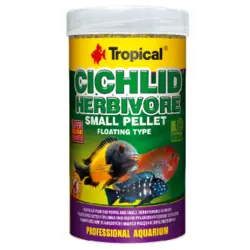 غذای پلت ویژه سیچلاید های جوان و کوچک۲۵۰میل مدل Cichlid Herbivore Small Pellet