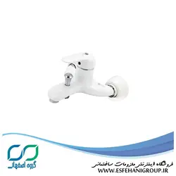 شیر دوش حمام رابو مدل عقیق سفید کروم