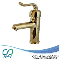 شیر روشویی کرومات مدل آلفا طلایی