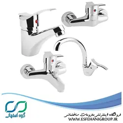 ست شیرآلات کسری مدل باران کروم