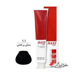 رنگ مو دنی وان (Dani One) مشکی پر کلاغی ( شماره 1/1 دودی ) حجم 100 میل