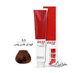 رنگ مو دنی وان (Dani One) قهوه ای طلایی روشن ( شماره 5/3 طلایی ) حجم 100 میل