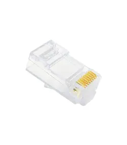 سوکت شبکه مکسرون میان گذر طلایی Maxron CAT6