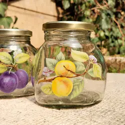 مربا خوری شیشه ایی میوه