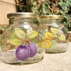 مربا خوری شیشه ایی میوه