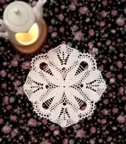 رومیزی قلاب بافی دستبافت کد ۲۳۱