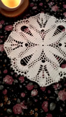 رومیزی قلاب بافی دستبافت کد ۲۳۱