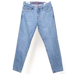 شلوار جین مام استایل آبی یخی