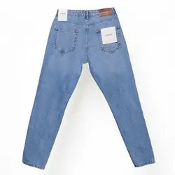 شلوار جین مام استایل آبی یخی