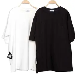 تیشرت اورسایز مشکی جیب دار ضخیم Bershka